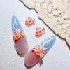 Nuevos Accesorios de Arte para Uñas de Dibujos Animados Serie Océano Colorido, Lindos Pendientes de Caballito de Mar y Estrella de Mar, Decoraciones de Resina para Uñas DIY