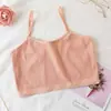 Venda Quente de Verão Colete Pequeno para Fase de Desenvolvimento de Meninas 7-14 Anos Adolescente Camada Dupla Versátil Roupas Íntimas tipo Bandeau 100% Algodão