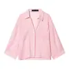 Ropa de Mujer al por Mayor Transfronteriza Estilo Europeo y Americano 2026 Primavera Nueva Moda Tops Versátiles Camisas Rayadas Casuales Sueltas