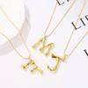 Cadena para la clavícula con letra ins europea y americana, tendencia de moda, collar de 26 letras inglesas, cadena para el cuello de personalidad retro, temperamento, cadena para el cuello de celebridad de internet