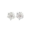 Novos Brincos de Fogos de Artifício Deslumbrantes para Mulheres, Cheios de Diamantes, Brilhantes, Brincos com Design de Nicho, Elegantes e Versáteis, Brincos para o Dia a Dia Atacado
