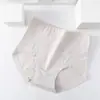 [Figura Colorida] Calcinha Feminina 100% Algodão de Cintura Alta, Levanta Bumbum, Aperta Barriga, Forro Antibacteriano de Grafeno, Amigável à Pele, Respirável, Sem Marcas