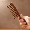 Venta Directa de Fabricante Transfronteriza Mango Largo Tira Fina Dientes Anchos Peine para Cabello Rizado Ondulado con Dientes Anchos Venta Directa de Fabricante