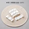 Soporte de Palillos de Cerámica de Doble Propósito para Sostener Palillos y Cucharas Públicos, Reposapalillos de Hotel, Vajilla de Restaurante, Blanco Puro con Borde Dorado, Logo Personalizado
