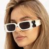 Novos óculos transfronteiriços OF floco de neve Óculos de sol ao ar livre famosos na internet europeus e americanos para homens e mulheres anti-ultravioleta óculos de sol decorativos da moda