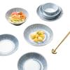J Rosa Casa Moju Plato Cerámico Bajo Esmalte Estilo Japonés Plato Plato Plato Comida Casera Vajilla Cerámica Plato Cuenco Cangcao B