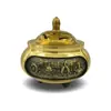 Vietnam arena oro chapado oro real mini quemador de incienso de los ocho tesoros decoración del hogar comercio electrónico transmisión en vivo suministro de fábrica al por mayor