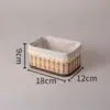 Mesa de Centro de Mesa em Bambu, Salgueiro e Rattan, Hall de Entrada, Sala de Estar, Quarto, Dormitório, Cesta de Armazenamento para Supermercado, Cesta de Armazenamento, Cesta de Lavanderia para Cosméticos