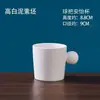 Taza de Porcelana Lisa Taza de Porcelana Lisa Arcilla Blanca Alta de Jingdezhen Cerámica de Arcilla Blanca DIY Pintura de Color Cerámica Hecha a Mano Molde Blanco Coloración