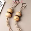 Colgante de Calabaza Pintada de Sándalo Yiming Xianyuan Tallado en Madera Pequeña Calabaza Colgante de Coche Es un Gran Regalo