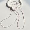 Versión Coreana Collar de Cuentas de Mijo de Dopamina Dulce Estilo Femenino Color Arcoíris Cuentas de Arroz de Vidrio Collar al por Mayor para Mujeres