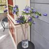 Clemátide artificial de alta calidad, flor artificial de seda, flor individual para mesa de sala de estar, ramo decorativo, adornos