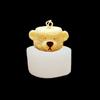 Adornos Decorativos DIY Taza Cabeza de Oso Vela Molde de Silicona Pegamento de Aromaterapia Molde para Pastel de Chocolate