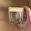 Pote Quadrado Transparente Porta Velas de Aromaterapia Copo de Vidro Pote de Vela DIY Feito à Mão de Vidro Fragrância Pote de Armazenamento Multifuncional