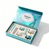 Caja de Empaque para Crema Reparadora Antienvejecimiento, Crema para el Acné, Papel Tarjeta Plateado, Impresión UV, Caja de Color para Crema de Alta Gama, Caja Hecha a Mano