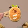 Pasador de pelo de hamburguesa marrón de dibujos animados lindo para mujer flequillo pan tostado pan pasador de felpa para niños pelo suelto clip bb tocado