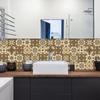 TEMU Comercio Exterior Venta Caliente Estilo Europeo Retro Engrosado Azulejo Adhesivo Baño Cocina Renovación Impermeable Antideslizante Adhesivo de Pared Autoadhesivo