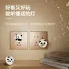 Carga USB Inteligente Dormitorio Baño Lámpara Panda Mini Luz Suave Protección Ocular Luz Nocturna Inteligente de Panda