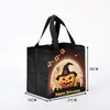 Bolsas de compras personalizadas em TNT para comércio exterior, grandes sacolas coloridas para embalagem de presentes de Halloween, sacolas de presente de abóbora para o Festival Fantasma