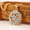 Procesos y Personaliza el Fabricante Cadena de Suéter de Margarita de Flor Linda y Versátil, Collar de Longitud Media, Colgante de Diamante Metálico