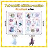 8 desenhos animados série Frozen colagem bagagem à prova d'água DIY adesivos atacado genuíno Disney autorizado adesivos