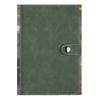 En stock Cuaderno de hojas sueltas A6 de alto valor, carpeta de cuero suave, estuche, libro de mano estampado portátil para viaje