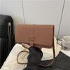 2026 Nova Moda de Verão Bolsa Quadrada Pequena Simples Bolsa Transversal Feminina Bolsa de Ombro Casual de Nicho Bolsa Pequena Tendência para Mulheres