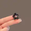 Pinza de Garra Pequeña y Exquisita con Pedrería de Estrellas de Cinco Puntas Mini, Pinza para Flequillo, Pinza Lateral, Pasador de Princesa, Pequeño Accesorio para el Cabello para Mujeres