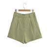 2023 Chunya linho misturado colete feminino colete + linho misturado shorts casuais terno YY13-64874