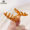 Pinza Pequeña para el Cabello con Forma de Cruz Versátil Linda para Uso Diario Estilo Coreano, Serie Sencilla de Colores Gelatina, Elegante Accesorio para el Cabello para Cola de Caballo Alta y Flequillo