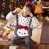 Suéter de Algodón Holgado para Primavera y Otoño para Niños y Niñas de Tallas Mediana y Grande Ropa de Casa Pijamas Pantalones de Manga Larga de Dibujos Animados para Adolescentes