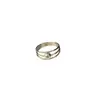 Anillo de Tres Capas con Bola Geométrica Simple Ins Estilo Fresco Lujoso Accesible de Diseño de Nicho Anillo Pulsera para Mujer