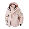 Chaqueta a Prueba de Viento e Impermeable Tres en Uno para Otoño/Invierno para Hombres y Mujeres, con Forro Polar Desmontable, Juego de Dos Piezas para Senderismo, Ciclismo, Montañismo