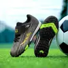 Zapatos de Fútbol para Niños con Tacos Niños Niñas TF Tacos Cortos Estudiantes de Primaria Antideslizantes Césped Artificial Fútbol Juvenil para Entrenamiento