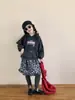Primavera 2026 Nuevo Estilo Coreano Ropa Infantil Niñas Sudadera con Estampado Vintage Elegante con Letras Sudaderas Casuales
