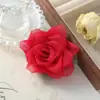 Serie de colores macaron tela suave accesorios semiacabados seda brillante gasa rosa hechos a mano DIY accesorios para ropa