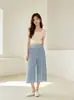 Los pantalones pequeños de flores más vendidos de Yanji para mujeres de mediana edad y mayores son holgados y cómodos, pantalones de nueve puntos con estampados florales personalizables y diseño plisado