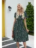 2026 Venda Quente Transfronteiriça Desejo Amazon eBay Novo Verão 2022 Alças Finas Emagrecedor Chiffon Estampado Floral