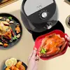 Tapetes de silicone para air fryer, tapetes de cozimento resistentes ao calor, formatos quadrados e redondos, seguros para micro-ondas e forno, assadeiras para assar frango, tapetes de cozimento para atacado