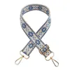 Nueva Bolsa Jacquard Flor de Hielo Colorida con Correa Ancha para el Hombro Accesorios Decorativos Correa para el Hombro Cruzada Correa Larga Engrosada