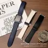 Para Apple Appleiwatchr Reloj Cuero Crazy Horse Cuero de Silicona Hebilla Plegable Magnética Correa de Cuero Inteligente