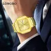 Nuevo reloj para hombre Longbo, reloj de pulsera de moda de negocios para hombre, venta directa de fábrica TK 83872 Longbo