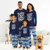 2026 Estilo Nuevo Transfronterizo Europeo y Americano Muñeco de Nieve Navideño Copo de Nieve Sombrero Cuadros Navideños Combinación Familiar Estampado Ropa de Dormir