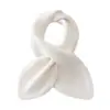 Bufanda de Cachemir para Mujer 100% Cachemir Otoño e Invierno Estilo Nuevo Tejido Perforado Color Sólido Moda Cálida Protección para el Cuello Bufanda