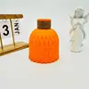 Vaso com Padrão de Abacaxi Estilo Nórdico, Decoração Criativa para Casa, Vaso de Plástico Cerâmico Imitado, Vaso para Flores Artificiais, Vaso com Cintura de Corda de Cânhamo