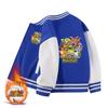 Jaqueta masculina Primavera e Outono nova jaqueta casual estilo ocidental para meninos uniforme de beisebol infantil roupas espessadas
