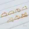 Anillo de moda simple con soporte para cuentas de medio agujero, anillo abierto, anillo de perlas pegajosas hecho a mano para bricolaje, accesorios