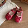 Zapatos de Cuero Rojos Estilo Ballet Francés para Niñas 2026 Primavera Mocasines Mary Jane Infantiles para Niñas de 1 a 6 Años 3