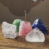 Cristal Natural Piedra Cruda Mineral Quemador de Incienso Línea Base para Incienso Línea Inserto para Incienso Soporte para Incienso Quemador de Incienso para el Hogar Quemador de Incienso para Interiores