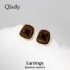 Pendientes de Resina Plateada de Verano, Elegantes Pendientes de Botón para Mujer, Pendientes Únicos de Nicho, Nuevo Estilo Popular, Pendientes de Alta Gama